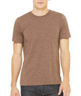 3001 Bella + Canvas Unisex Jersey Short-Sleeve Tee Heather Brown (52/48)