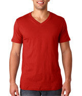 3005 Bella + Canvas Unisex Jersey Short-Sleeve V-Neck Tee Canvas Red