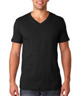 3005 Bella + Canvas Unisex Jersey Short-Sleeve V-Neck Tee Black
