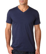 3005 Bella + Canvas Unisex Jersey Short-Sleeve V-Neck Tee Navy