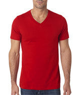 3005 Bella + Canvas Unisex Jersey Short-Sleeve V-Neck Tee Red