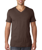 3005 Bella + Canvas Unisex Jersey Short-Sleeve V-Neck Tee Brown