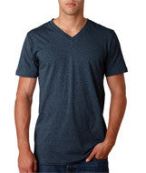 3005 Bella + Canvas Unisex Jersey Short-Sleeve V-Neck Tee Heather Navy (52/48)