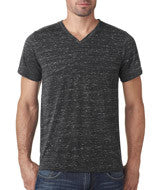 3005 Bella + Canvas Unisex Jersey Short-Sleeve V-Neck Tee Black Marble