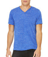 3005 Bella + Canvas Unisex Jersey Short-Sleeve V-Neck Tee True Royal Marble