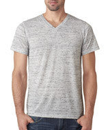 3005 Bella + Canvas Unisex Jersey Short-Sleeve V-Neck Tee White Marble