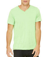 3005 Bella + Canvas Unisex Jersey Short-Sleeve V-Neck Tee Neon Green