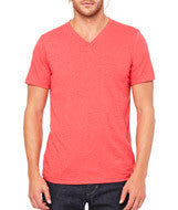 3005 Bella + Canvas Unisex Jersey Short-Sleeve V-Neck Tee Heather Red