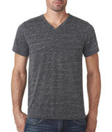 3005 Bella + Canvas Unisex Jersey Short-Sleeve V-Neck Tee Charcoal Marble