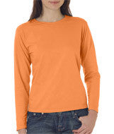 3014 Chouinard Ladies' Garment-Dyed Long-Sleeve Tee Melon PgmDye