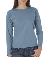 3014 Chouinard Ladies' Garment-Dyed Long-Sleeve Tee Ice Blue PgmDye