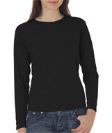 3014 Chouinard Ladies' Garment-Dyed Long-Sleeve Tee Black DirDye