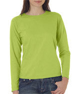 3014 Chouinard Ladies' Garment-Dyed Long-Sleeve Tee Kiwi PgmDye
