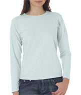 3014 Chouinard Ladies' Garment-Dyed Long-Sleeve Tee Chambray DirDye