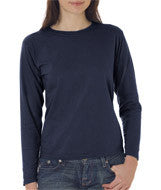 3014 Chouinard Ladies' Garment-Dyed Long-Sleeve Tee True Navy DirDye