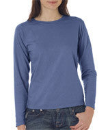 3014 Chouinard Ladies' Garment-Dyed Long-Sleeve Tee Blue Jean PgmDye