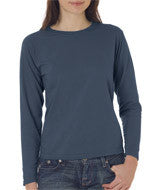 3014 Chouinard Ladies' Garment-Dyed Long-Sleeve Tee Denim PgmDye