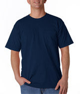 3015 Union Made: A Division of Bayside Adult Union Made Pocket Tee Navy