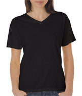 3099 Chouinard Ladies' V-Neck Tee Black DirDye