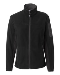 Colorado Clothing - Ladies' Colorblocked Full-Zip Microfleece Jacket - 5297 Black/city_grey