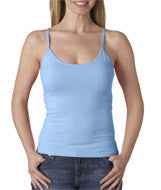 325 Anvil Ladies' Lightweight Junior Fit Spaghetti Strap Tank Light Blue