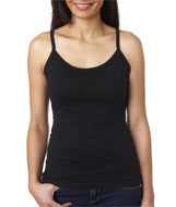 325 Anvil Ladies' Lightweight Junior Fit Spaghetti Strap Tank Black