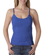 325 Anvil Ladies' Lightweight Junior Fit Spaghetti Strap Tank Heather Blue