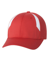 Flexfit - Double Twill Cut &amp; Sew Cap - 6595 Red/_white