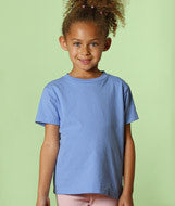 3301J Rabbit Skins Juvenile Jersey T-Shirt Carolina Blue
