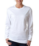 3301L Next Level The Long-Sleeve Crew White
