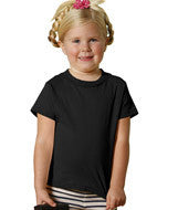 3301T Rabbit Skins Toddler Jersey T-Shirt Black