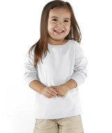 3302 Rabbit Skins Toddler Fine Jersey Long Sleeve T-Shirt White