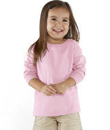 3302 Rabbit Skins Toddler Fine Jersey Long Sleeve T-Shirt Pink