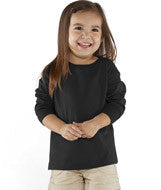 3302 Rabbit Skins Toddler Fine Jersey Long Sleeve T-Shirt Black