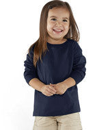 3302 Rabbit Skins Toddler Fine Jersey Long Sleeve T-Shirt Navy