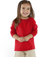 3302 Rabbit Skins Toddler Fine Jersey Long Sleeve T-Shirt Red