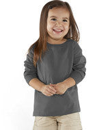 3302 Rabbit Skins Toddler Fine Jersey Long Sleeve T-Shirt Charcoal