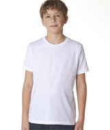 3310 Next Level Boys' Premium Short-Sleeve Crew White