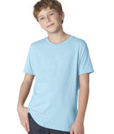 3310 Next Level Boys' Premium Short-Sleeve Crew Light Blue