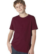 3310 Next Level Boys' Premium Short-Sleeve Crew Maroon