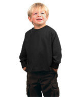 3311 Rabbit Skins Toddler Jersey Long-Sleeve T-Shirt Black