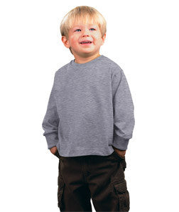 3311 Rabbit Skins Toddler Long Sleeve T Shirt Heather 90 10