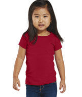 3316 Rabbit Skins Rabbit Skins Toddler Girls' Fine Jersey Longer Length T-Shirt Garnet