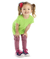 3316 Rabbit Skins Rabbit Skins Toddler Girls' Fine Jersey Longer Length T-Shirt Key Lime