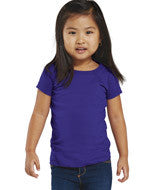 3316 Rabbit Skins Rabbit Skins Toddler Girls' Fine Jersey Longer Length T-Shirt Purple