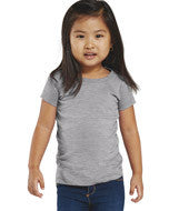 3316 Rabbit Skins Rabbit Skins Toddler Girls' Fine Jersey Longer Length T-Shirt Heather (93/7)