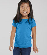 3316 Rabbit Skins Rabbit Skins Toddler Girls' Fine Jersey Longer Length T-Shirt Cobalt Blue
