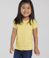 3316 Rabbit Skins Rabbit Skins Toddler Girls' Fine Jersey Longer Length T-Shirt Butter