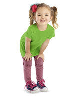 3316 Rabbit Skins Rabbit Skins Toddler Girls' Fine Jersey Longer Length T-Shirt Apple