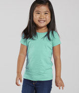3316 Rabbit Skins Rabbit Skins Toddler Girls' Fine Jersey Longer Length T-Shirt Chill